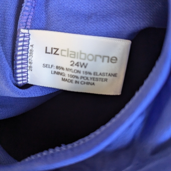 Liz Claiborne Swim Tankini Size 24W - Picture 2 of 2